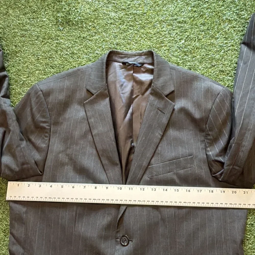 Banana Republic Men’s 42 S Brown Pinstripe Cotton Blazer Jacket Sport Coat